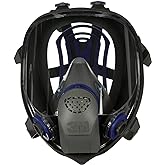 3M Ultimate FX Full Facepiece Reusable Respirator, FF-402, NIOSH, ANSI, Six-Strap Harness for a Secure Comfortable Fit, Cool Flow Valve, Passive Speaking Diaphragm, Medium