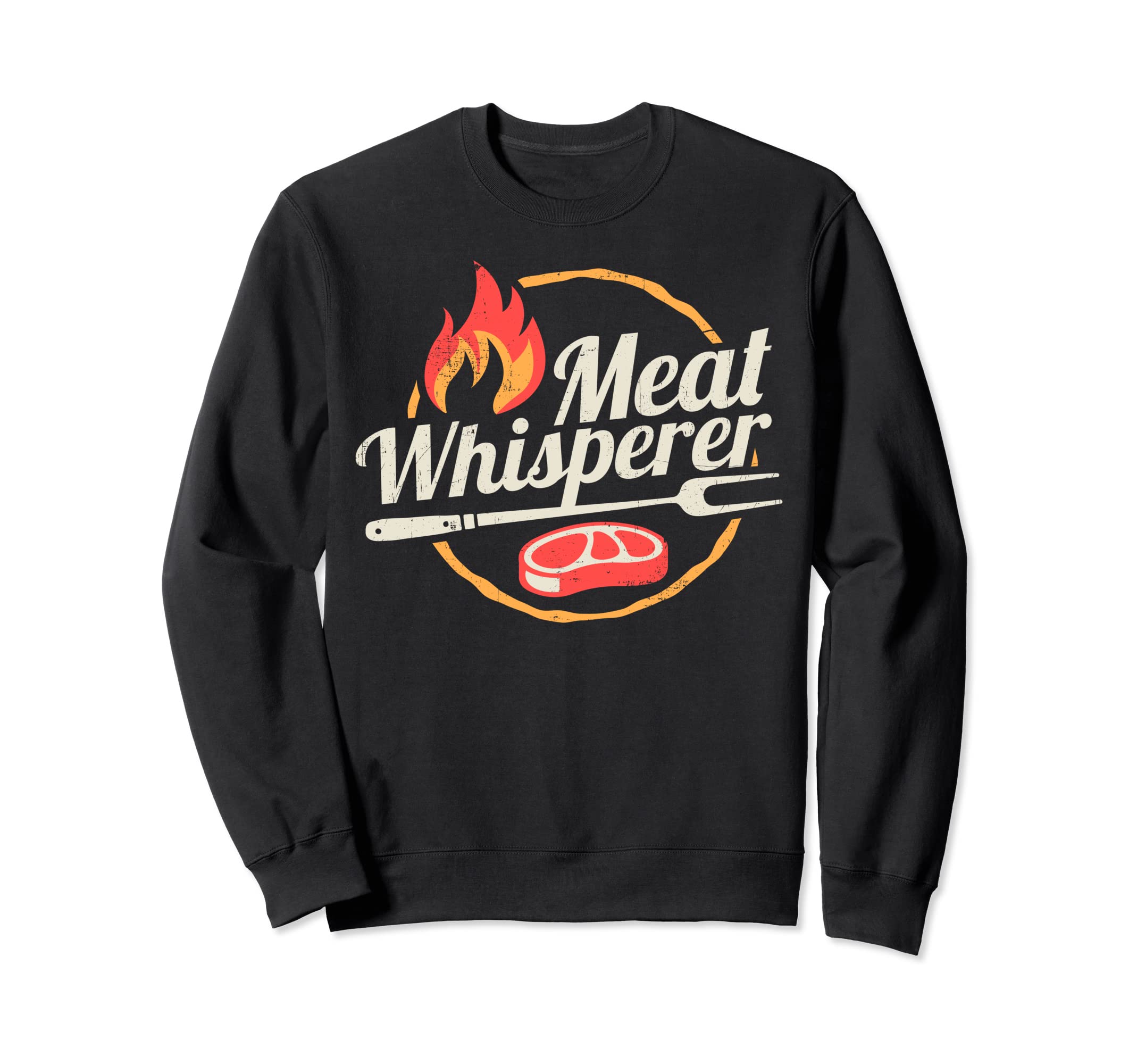 Chef Meat Whisperer Funny Grillmaster Grilling BBQ Barbecue Sweatshirt