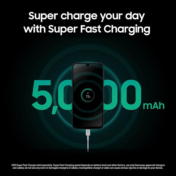 SAMSUNG GALAXY A17 5G SMART PHONE, 128GB, LARGE AMOLED, HIGH-RES CAMERA, DURABLE DESIGN, SUPER FAST CHARGING, EXPANDABLE STORAGE, CIRCLE TO SEARCH, 2025, US 1 YR MANUFACTURER WARRANTY, BLACK