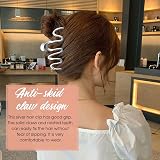 UMILKI 5Pcs Metal Hair Claws Large Clips Strong Hold for Thick Hair Women Girls view 5