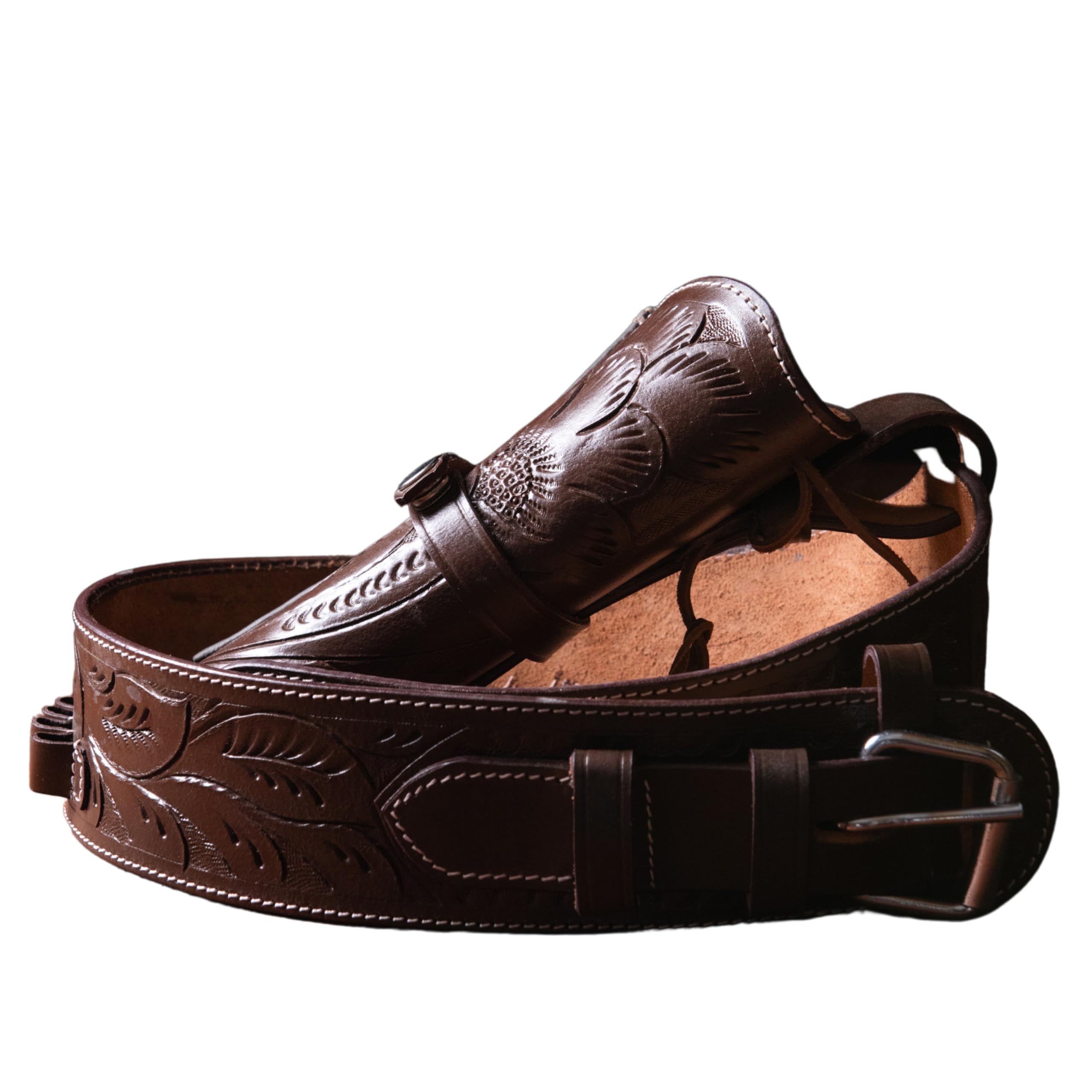 Hulara-Full Grain DD Harness Buff Leather Western Gun Holster für Herren Heritage Rough Rider 22 357 Magnum Holster Cowboy Gun Belt and Holster .38 .44 .45 .356 .358 Cal Braun Revolver Holster…