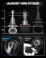 NOVSIGHT 9005 HB3 LED Headlight Bulb 90W 30000LM 6500K 12V Pair view 2