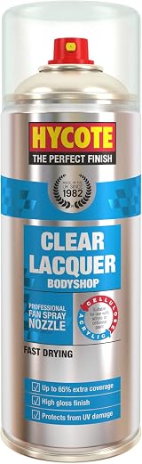 Hycote Bodyshop Clear Lacquer 400ml Fast Drying Car Paint Protection Spray view 1