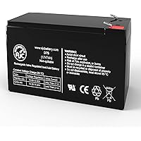 thumbnail image 2 of AJC Brand Replacement 12V 7Ah Sealed Lead Acid Battery For ADT DSC Power 832 Alarm Systems 2 of 11