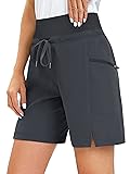 WISHOME Women's Hiking Shorts with Zipper Pockets