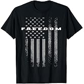 Red Freedom American Flag Shirt for Men and Women T-Shirt