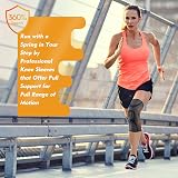 Gemschest Knee Support 2 Pack - Patella Gel Pads, Knee Sleeves Size L view 6