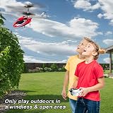 VATOS RC Helicopter 2.4G with LED One Key Take Off Indoor Flying USB Charging view 6
