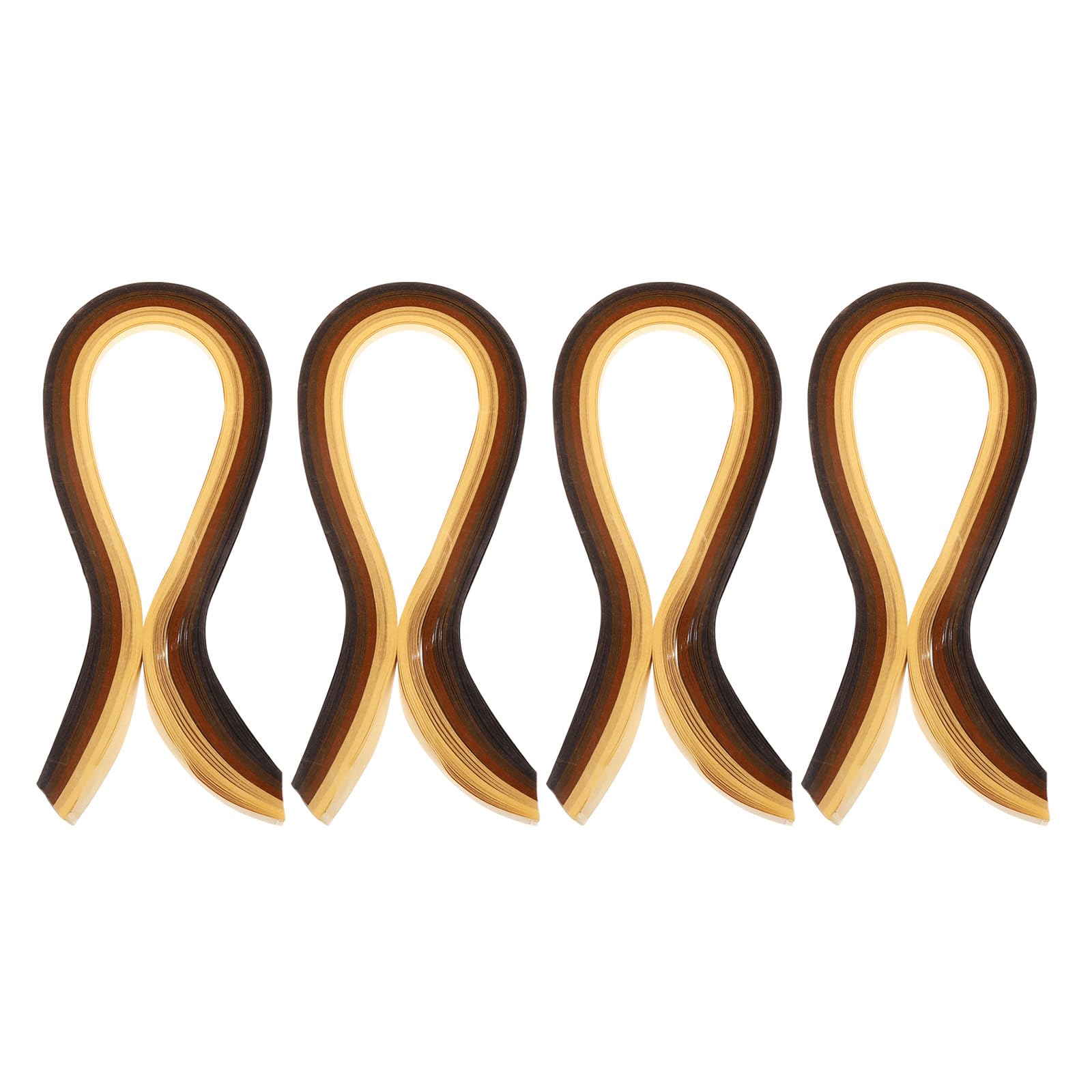 PATIKIL 390 x 7mm Rainbow Quilling Strips Paper,400 Pcs Origami Paper Quilling Strip for Art DIY Hand Craft Christmas, Gradient Brown