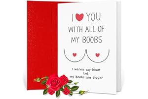 MISUKI Gifts for Him Men Husband Dad Boyfriend,Fathers Day Husband Gifts,Valentines Gifts for Him,Christmas Stocking Stuffers,Naughty Anniversary Card for Men,Funny Rude Birthday Greeting Card from Wife
