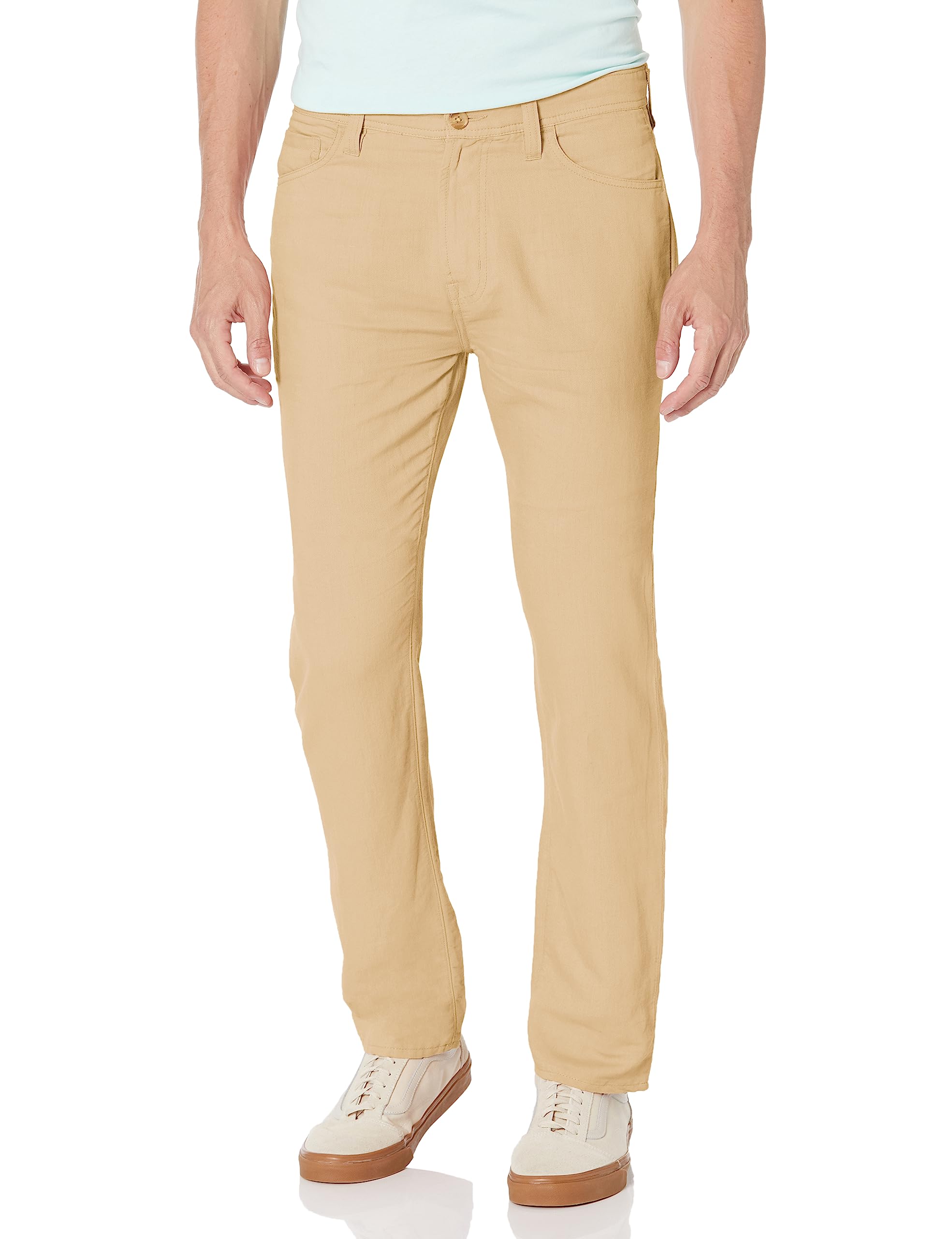 AG Adriano Goldschmied Mens Everett Slim Straight Pants, Wheat Fields, 34 US