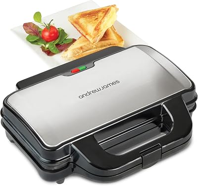 Andrew James Deep Fill 4 Slice Toasted Sandwich Maker 900W