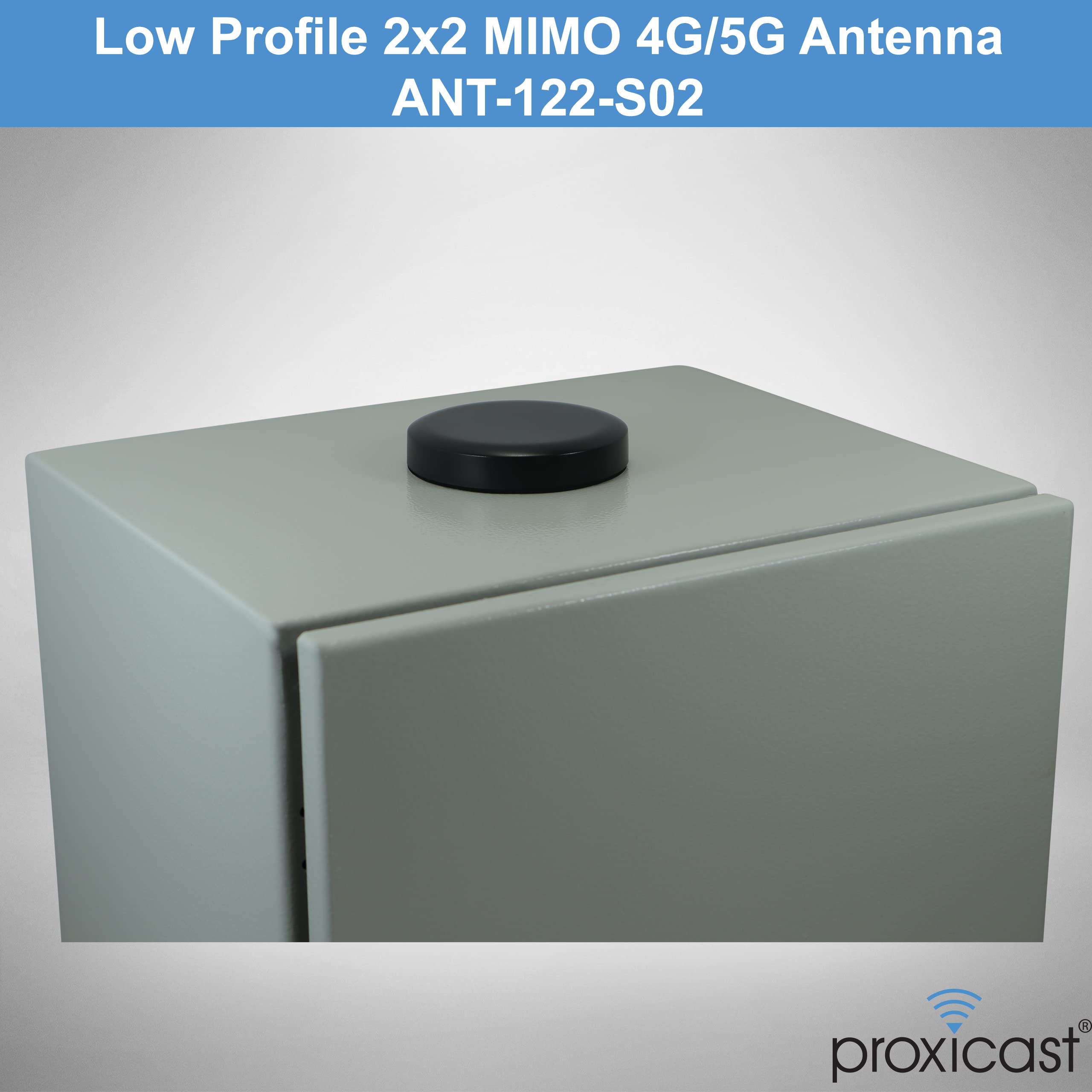 Proxicast Ultra Low Profile MIMO 4G / 5G Omni-Directional Screw-Mount Puck Antenna for Verizon, AT&T T-Mobile (and Others) Modems & Routers with SMA External Antenna Jacks (ANT-122-S02)