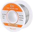 WYCTIN 60-40 Tin Lead Rosin Core Solder Wire for Electrical Soldering and DIY 0.0236 inches(0.6mm) 0.11lbs
