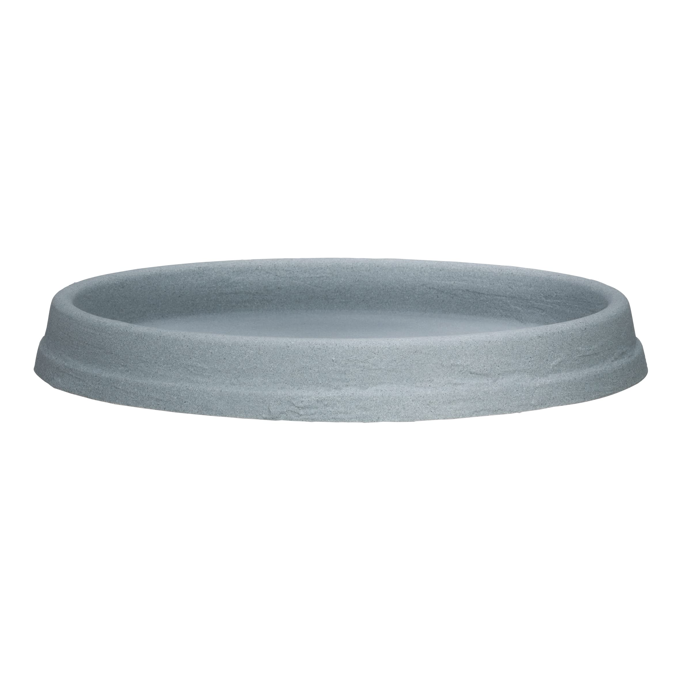 Scheurich Marcella Stony Grey Plastic Coaster 36.2 cm Diameter 3.5 cm High 2.1 Litre Vol.