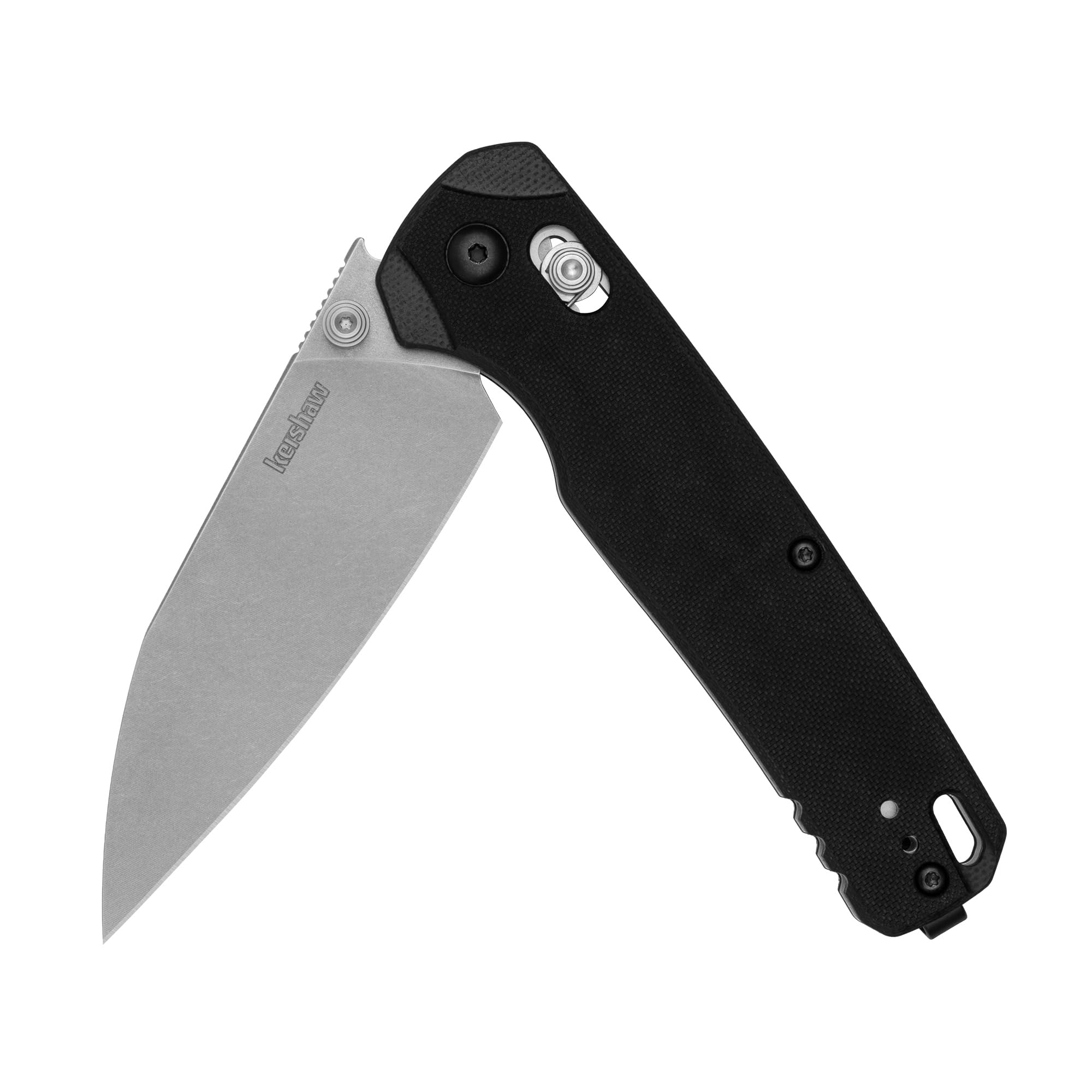 Photo 1 of Kershaw Bel Air XL Manual Folding Pocket Knife, 3.4 inch MagnaCut Steel Blade, Black G10 Handle, Pocketclip, Made in the USA