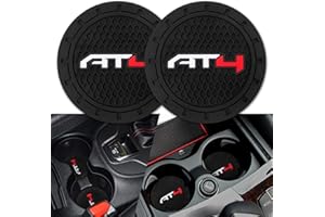 BFIVEANTE Car Cup Holder Coaster for GMC AT4,Silicone Cupholder Coaster,Car Interior Accessories,2.76 Inch 2 Pieces