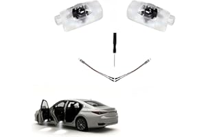 PEACH FAIRYERS 2Pcs Car Door Logo Projector Lights Compatible with Lexus IS/ES/LS/GS/GX/LX/RX/RC/UX200 (2006–2025) – HD LED Ghost Shadow Welcome Light, Plug & Play OEM Replacement, Never Fade
