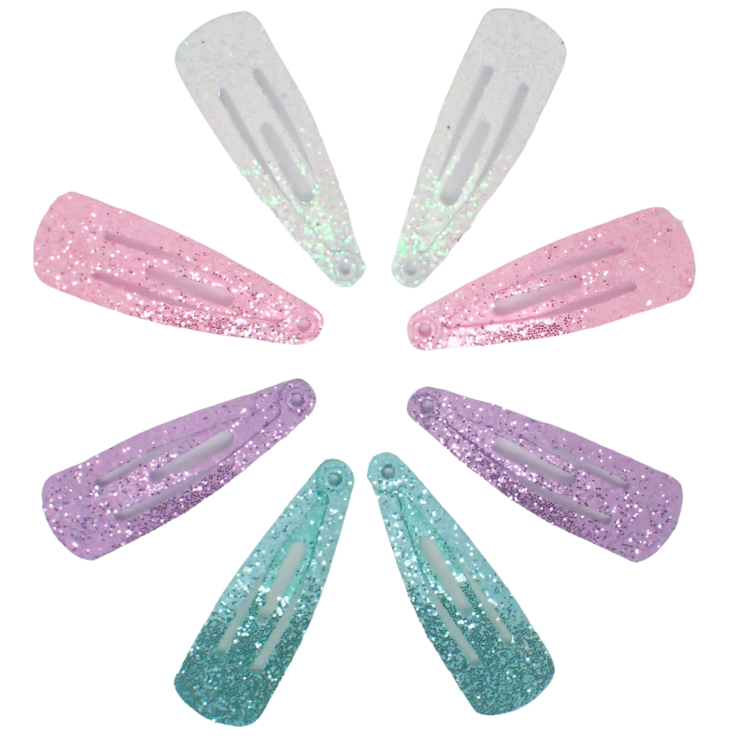 Topkids Accessories Small Mini Metal Hair Snap Clips Little Kids Toddler Baby Girls Children Women Clips Cute Clip Slides Gift Sectioning Clips Bendies Sleepies 3cm / 1.2" (8pc Pastel Tones)