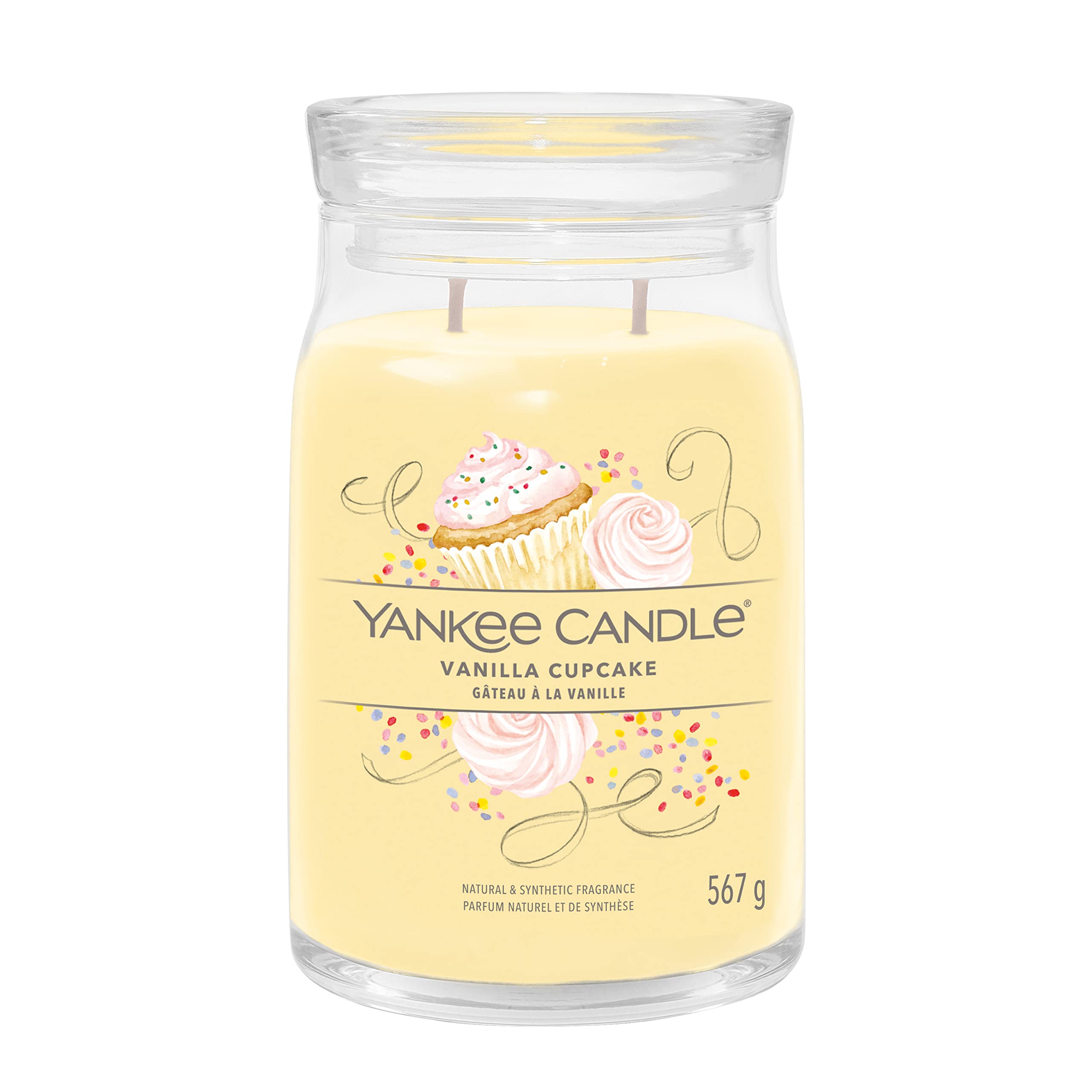 Yankee Candle Signature Scented Candle | Vanilla Cupcake Large Jar Candle with Double Wicks | Soy Wax Blend Long Burning Candle