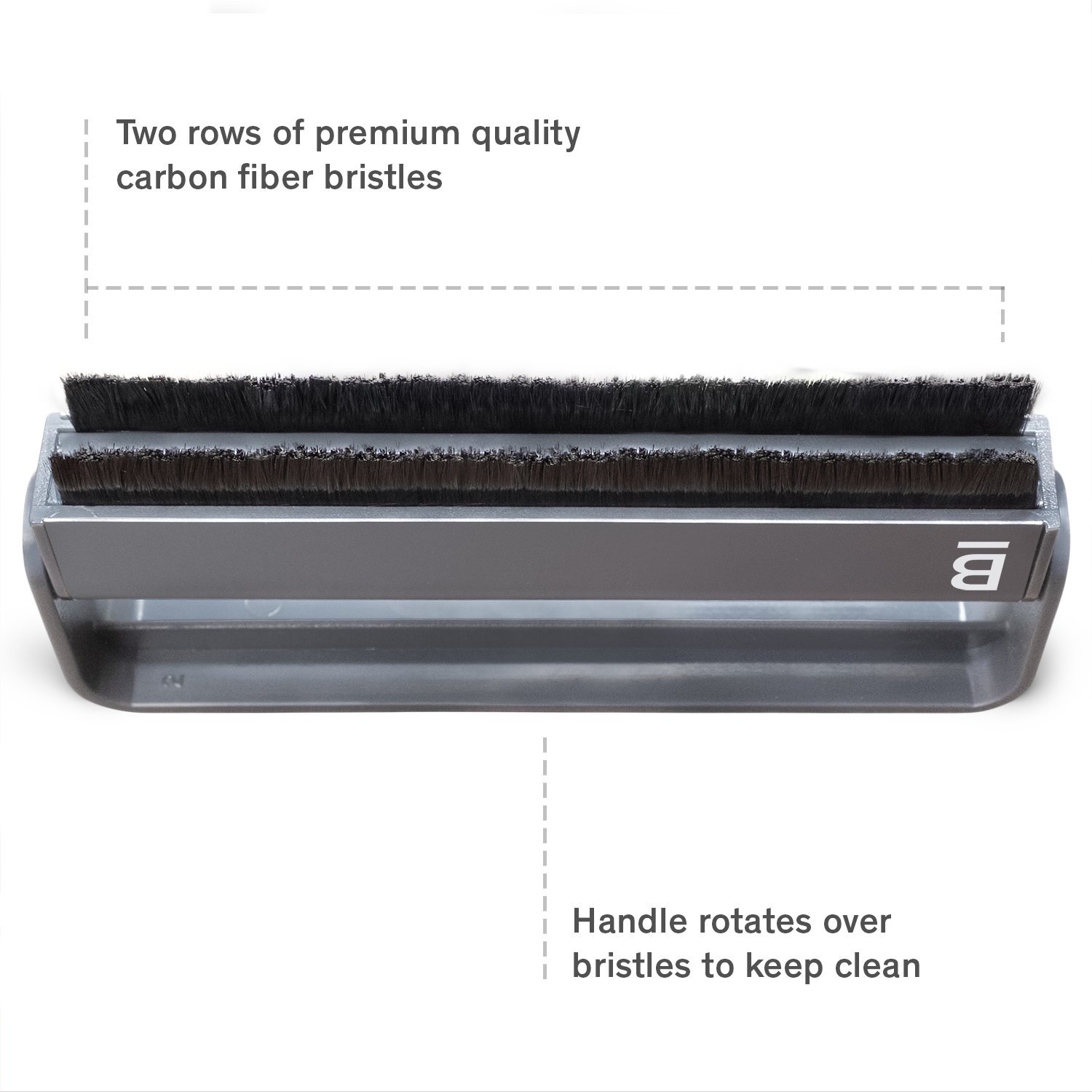 Boundless Audio Record Cleaner Brush Vinyl Cleaning Carbon Fiber AntiStatic Record Brush
