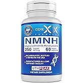 Genex Formulas 250mg NMNH (60 Capsules - 30 Servings) | Uthpeak™ NMNH (Dihydronicotinamide Mononucleotide) NAD+ Precursor for Healthy Aging - Non-GMO, Gluten-Free, Vegetarian