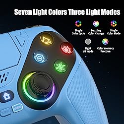 Dinosoo RGB Wireless Controller for PS5/PlayStation