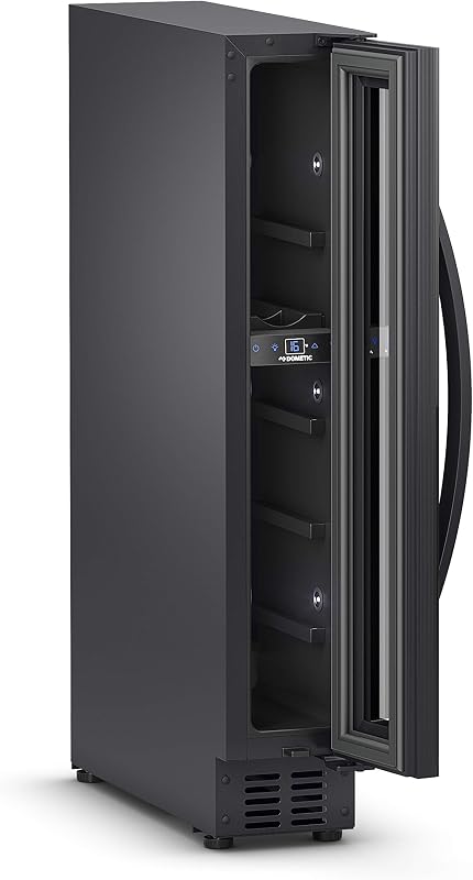 E7FG - Nevera de vino con compresor de 7 botellas con puerta de cristal sin marco
