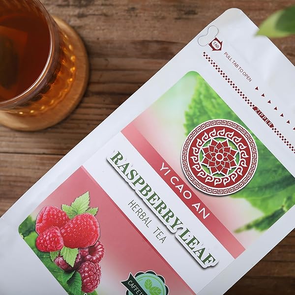 PREMIUM RASPBERRY LEAF TEAS BAGS – SUPPORTS MENSTRUAL RELIEF & UTERINE HEALTH, CAFFEINE-FREE, NATURAL YI CAO AN HERBAL TEA, 40 TEABAGS