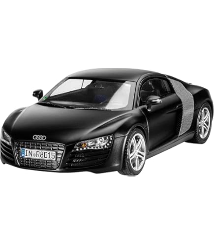 Amazon.com: AUDI R8 Matt Black 1/24 by Maisto 31281 : Arts, Crafts
