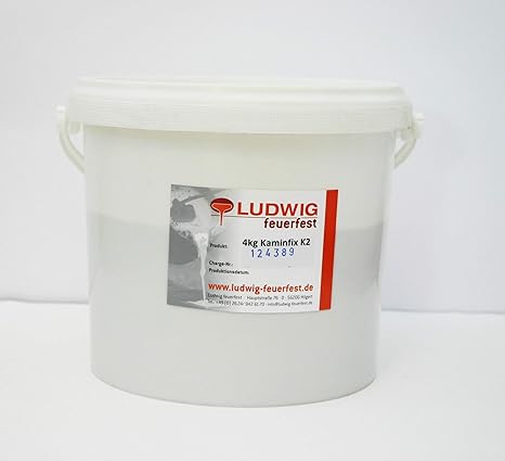 Schamottemörtel, Feuerfester Mörtel zur Kaminreparatur, Kaminmörtel