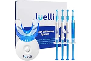 LUELLI Teeth Whitening Kit with LED Light, 35% Carbamide Peroxide, Teeth Whitening Gel, Helps to Remove Stains from Coffee, Smoking, Wines, Soda, Food, Home Dental Products for Sensitive Teeth