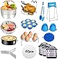 Instant Pot Accessories Set, 73 PCS Instant Pot Accessories Compatible with 5,6,8Qt - 60 Pcs Parchment Papers, 2 Steamer…