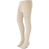 Zubii Basic Girls Tights | Comfy Soft Flat Tights Made from Breathable Cotton | Great for Uniform or Everyday