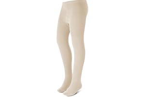 Zubii Basic Tights for Girls | Comfy, Soft Flat Tights Made from Breathable cotton| Great Tights For Uniform, or Everyday