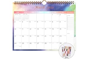 Lbylyhxc 2024-2025 Calendar - 22 Monthly Wall Calendar 2024-2025 from March 2024 to December 2025, 11 x 8.5 Inches.Thick Paper with Julian Dates and Block for New Year and Christmas Gifts (wall