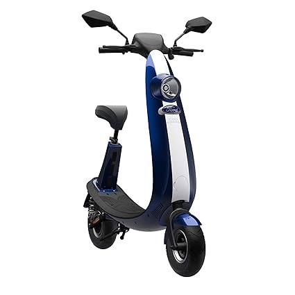 Ford Elektroroller OjO - Stylischer Elektro Scooter max. 25 km/h - Blau/Silber