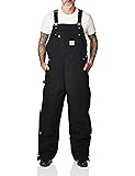 Carhartt mens Loose Fit Firm Duck Insulated Bib