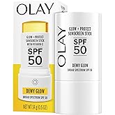 Olay Glow & Protect SPF 50 Face Sunscreen Stick, Fragrance Free, 0.5 OZ (14 G), Dewy Finish Sunscreen Stick with SPF 50 Broad Spectrum Sunblock for All Skin Types