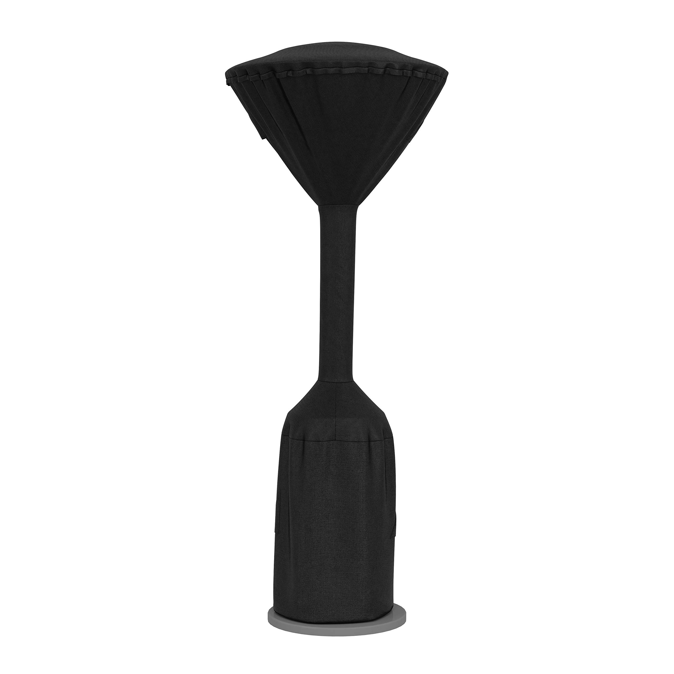 Amazon Basics Waterproof Round Stand Up Patio Heater Cover, Fits 0.9 m L X 0.9 m W X 2.4 m H, Black