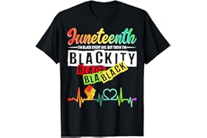 JUNETEENTH BLACK HISTORY AFRICAN 1865 Juneteenth Blackity Heartbeat Black History African America T-Shirt