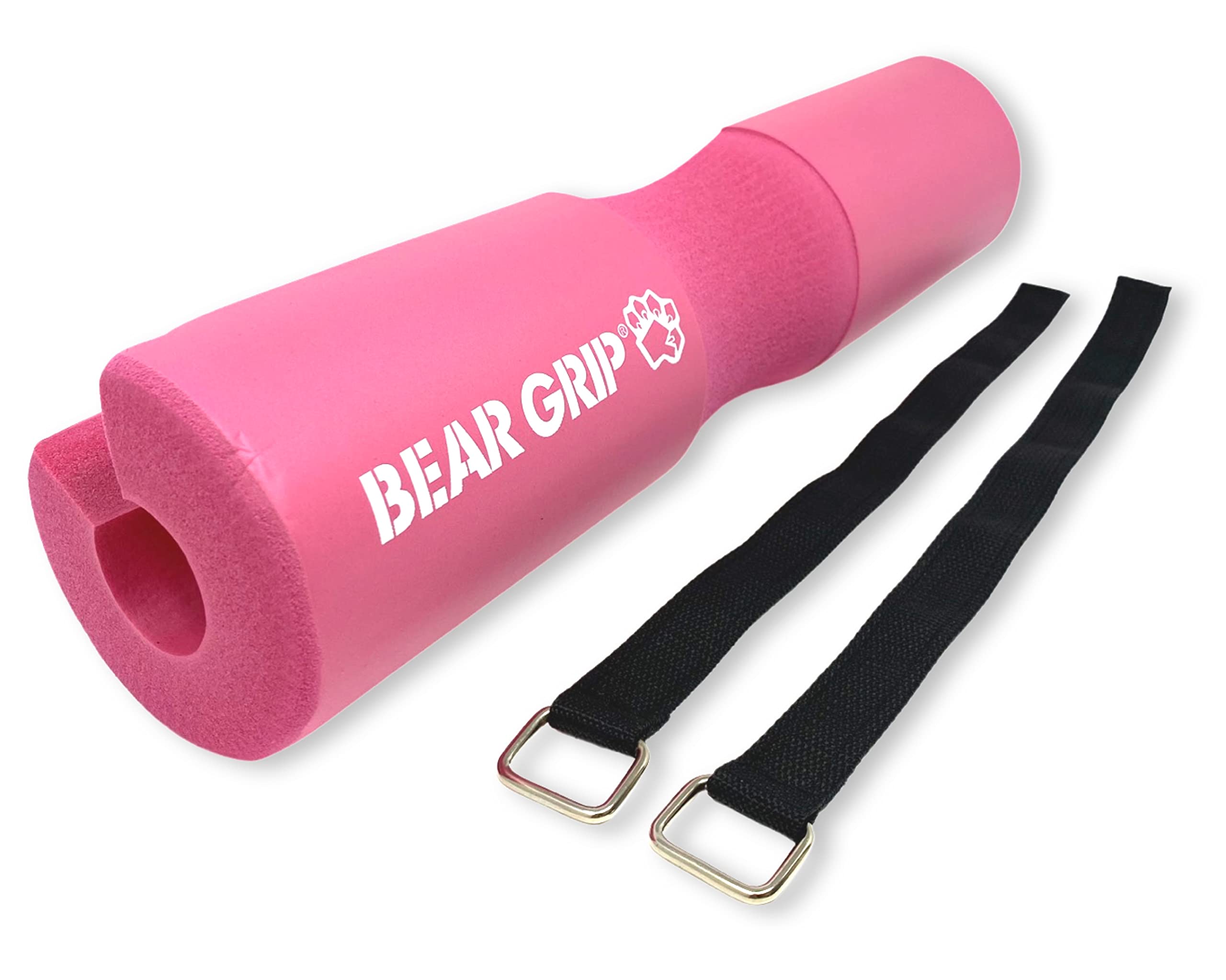 BEAR GRIP - Langhantel-Kniebeugen-Pad, professioneller Standard, strapazierfähig, mit sicherem Klettverschluss (Rosa) — image 1