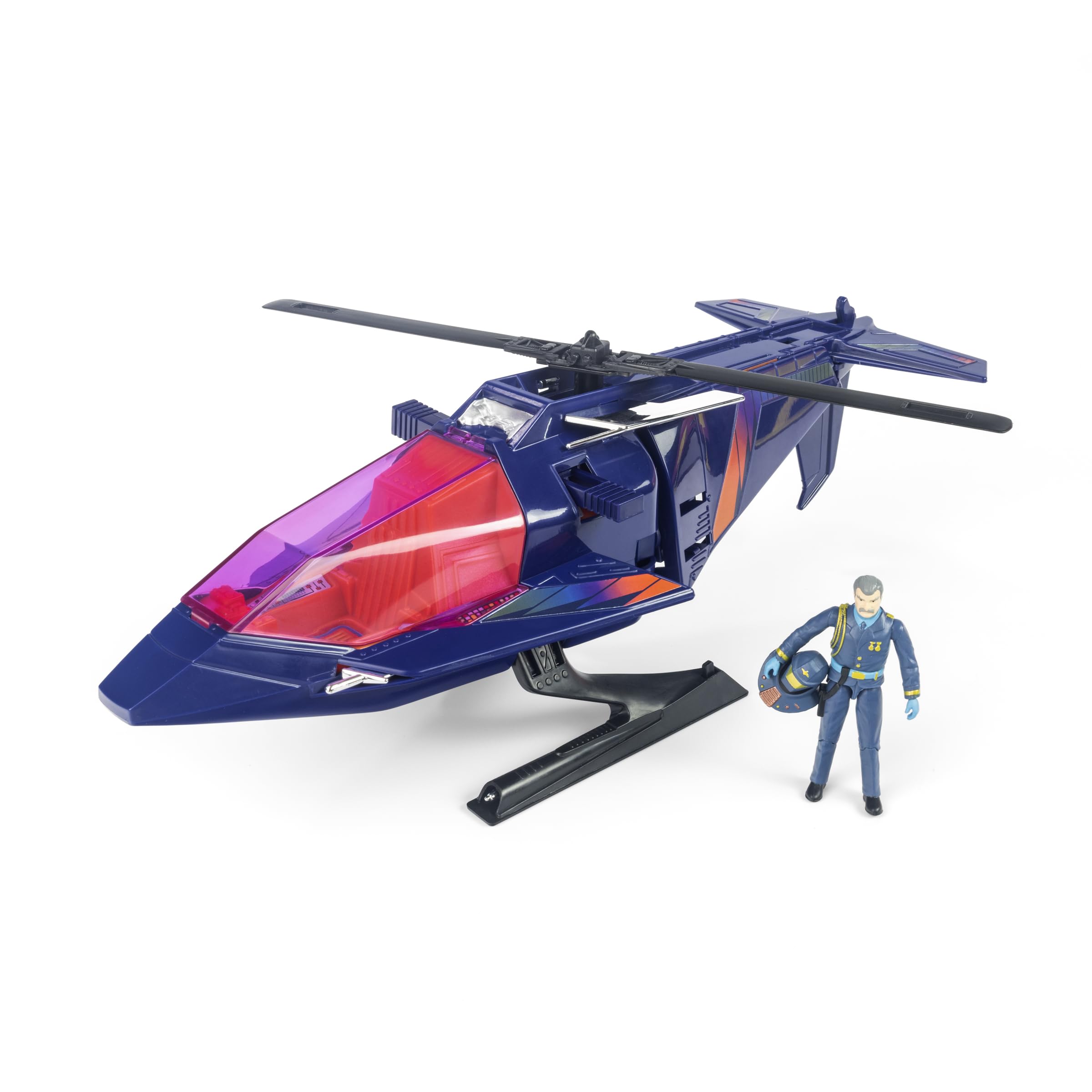 The Loyal Subjects M.A.S.K. High Tech Helicopter with Miles “Wolf” Mayhem Action Figure