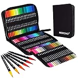 Art Markers Dual Brush Pens for Coloring, 60 Artist