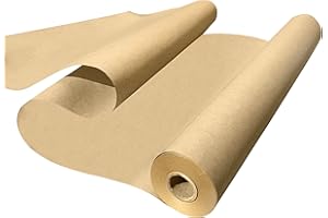 CREATIVE PAPER CO Made in USA Kraft Paper Wide Jumbo Roll 48" x 1200" (100ft) Ideal for Gift Wrapping, Art, Craft, Postal, Packing, Shipping, Floor Protection, Dunnage, Parcel, Table Runner, 100% Recycled Material