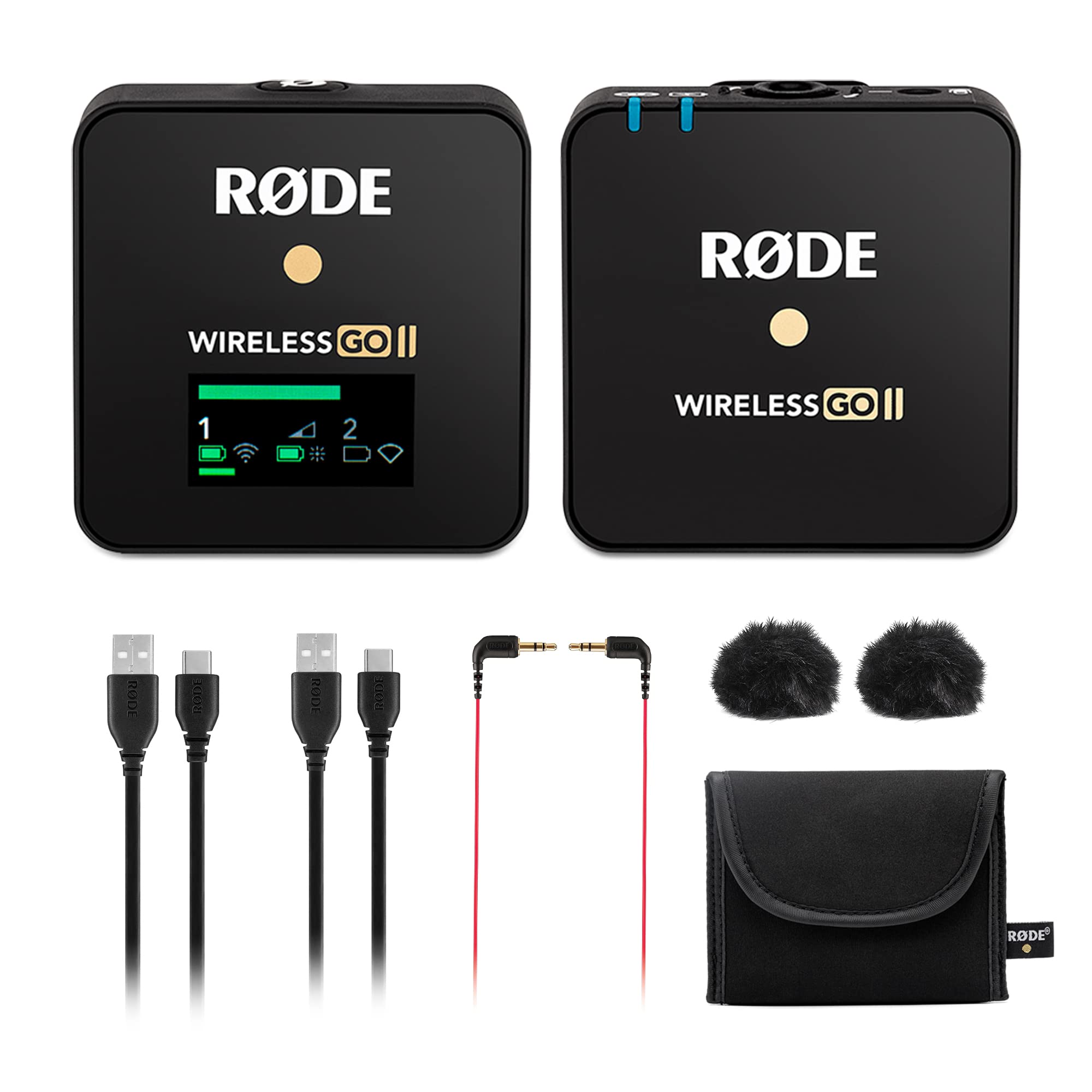 Rode Wireless GO II Single Channel Wireless Microphone System, Black