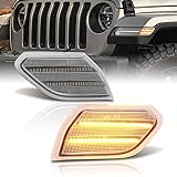 AJP Distributors Front Fender Bumper Amber LED Turn