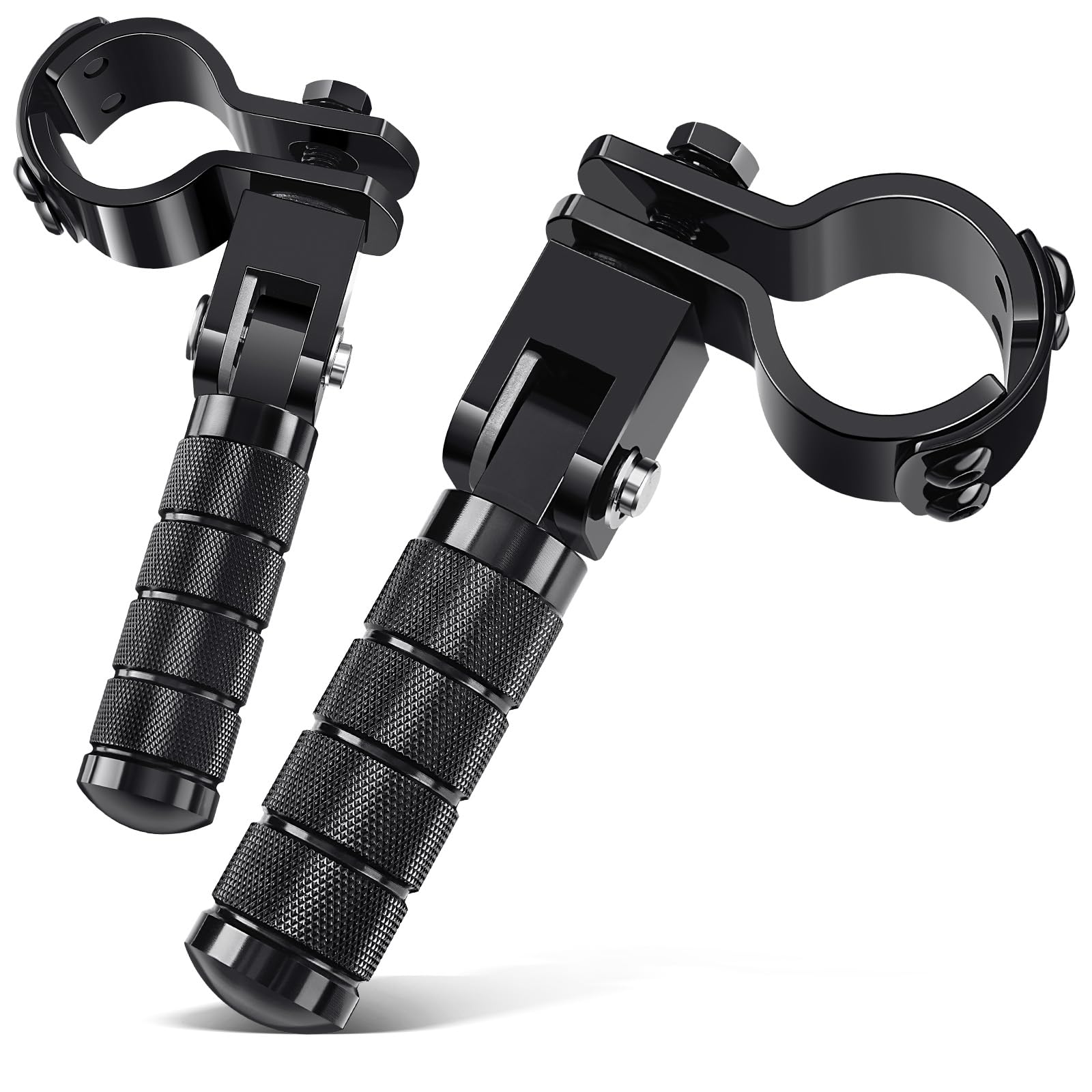 Photo 1 of Benlari M8 Motorcycle Pegs CNC Foldable Footpegs Non-slip Footrest 1-1/4in 32mm Fit for Mini Bike Dirt Pit Bike Electric Car Motorbike Suzuki Kawasaki Honda Yamaha Aprilia Black