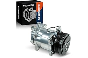 VECTRACOOL 5H14 6PK Fit for Sanden 508 6PK Style Universal AC Compressor with Clutch SD7V14