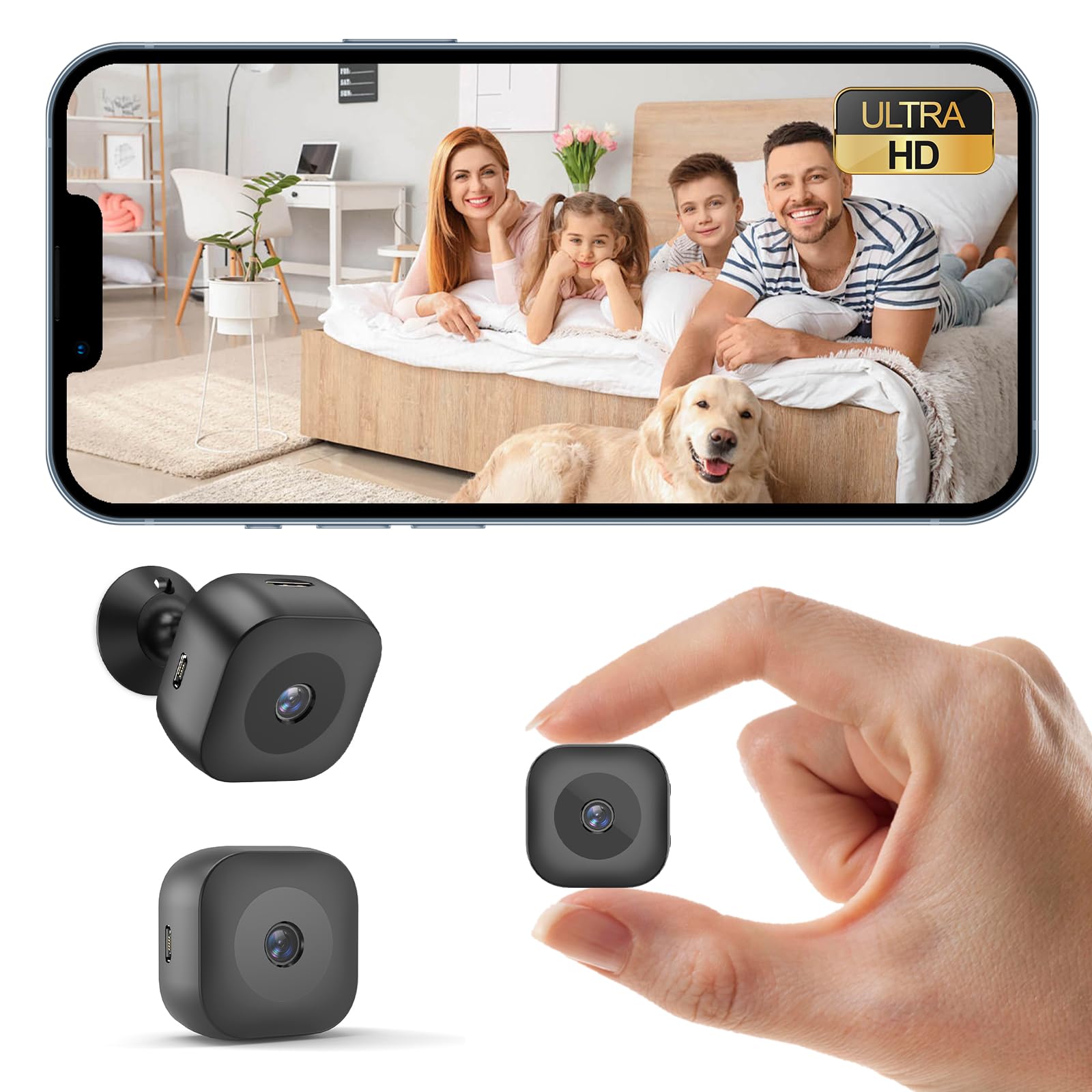 Photo 1 of *** MISSING ITEM***Mini Camera,Security Camera & HD Surveillance Cam,Wireless Rechargeable Indoor Camera with SD Storage & Night Vision Compact Indoor Cameras Wireless for Easy Placement,Motion Detection for Indoors